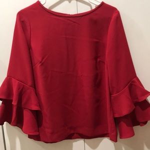 Jcrew bell sleeve blouse